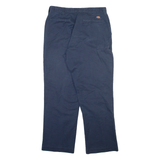 DICKIES Mens Trousers Blue Regular Straight W34 L30
