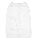 TOMMY HILFIGER Womens Trousers White Relaxed Tapered W24 L26