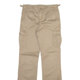 RALPH LAUREN POLO JEANS COMPANY Cargo Womens Trousers Beige Slim Bootcut W27 L34