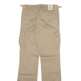 RALPH LAUREN POLO JEANS COMPANY Cargo Womens Trousers Beige Slim Bootcut W27 L34
