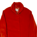 JOBIS Womens Overcoat Coat Orange Wool 90s L
