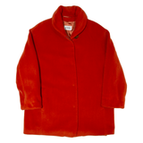 JOBIS Womens Overcoat Coat Orange Wool 90s L