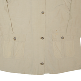DINOMODA Womens Trench Coat Cream 90s XL