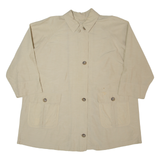 DINOMODA Womens Trench Coat Cream 90s XL