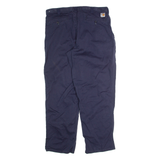 CARHARTT Workwear Mens Trousers Blue Regular Straight W36 L30