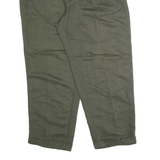CHAPS RALPH LAUREN Pleated Chino Mens Trousers Green Regular Straight W38 L27
