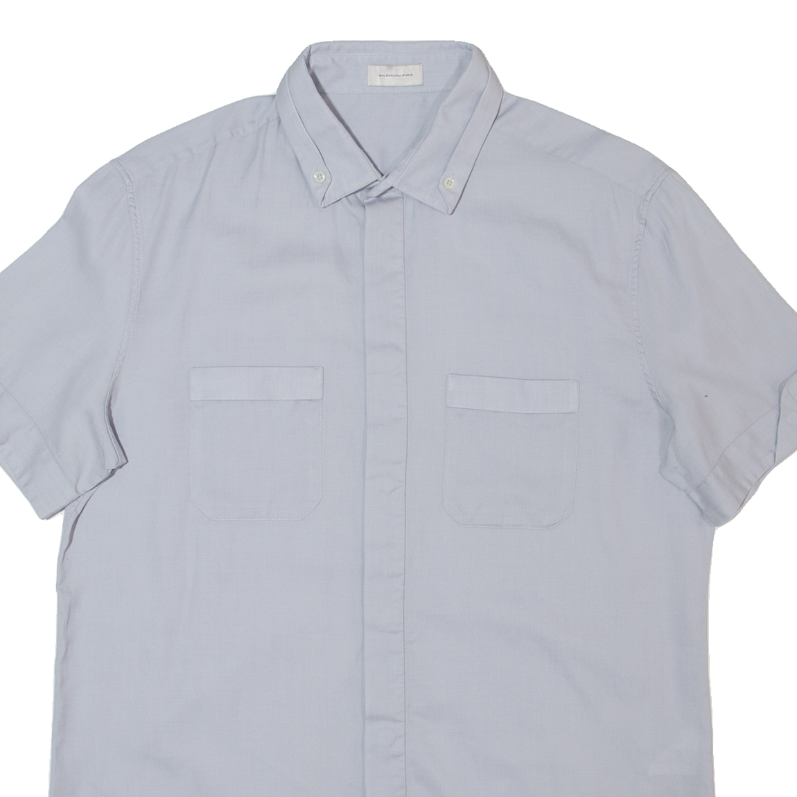 BALENCIAGA Mens Plain Shirt Grey M