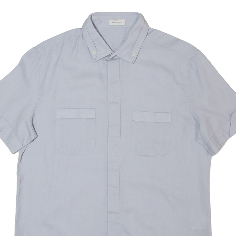 BALENCIAGA Mens Plain Shirt Grey M
