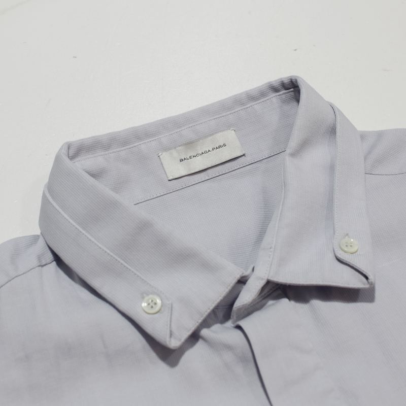BALENCIAGA Mens Plain Shirt Grey M