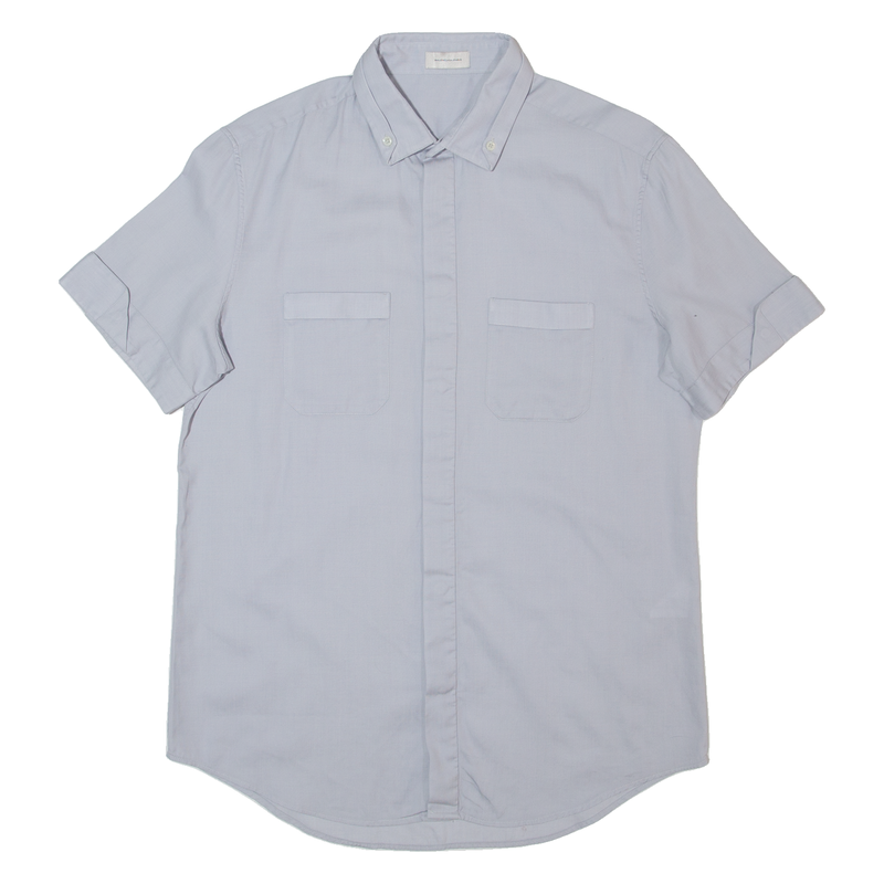 BALENCIAGA Mens Plain Shirt Grey M