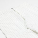ATTENTIF Striped Womens Trousers White Slim Tapered W28 L28