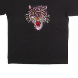 AX PARIS Tiger Oversized Womens T-Shirt Black UK 8
