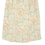 SAG HARBOR Womens Pleated Skirt Green Midi 90s Floral M