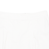 H&M Pleated Womens Mini Skirt White Short M