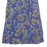 SAG HARBOR Womens A-Line Skirt Blue Midi 90s Floral M