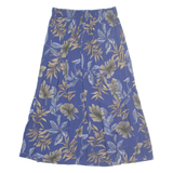 SAG HARBOR Womens A-Line Skirt Blue Midi 90s Floral M