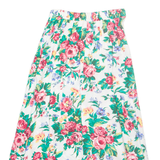 PENDLETON Womens Pleated Skirt Cream Long 90s Floral XS