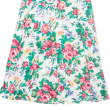 PENDLETON Womens Pleated Skirt Cream Long 90s Floral XS