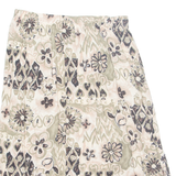 SAG HARBOR Womens Pleated Skirt Beige Midi 90s Floral M