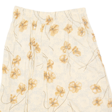 SAG HARBOR Womens A-Line Skirt Beige Midi 90s Floral XL