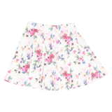 FB SISTER Womens Skater Skirt Cream Short Floral XS