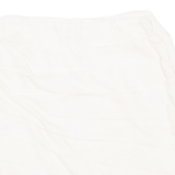 H&M Ruched Beaded Womens Mini Skirt Cream Short Linen XS