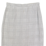 MAURICE DAQUIN Womens Pencil Skirt Black Knee Length Wool 90s Check M