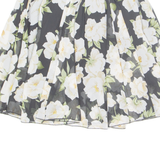 Womens Skort Skirt Black Short Floral XS