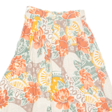 BOBBIE BROOKS Womens A-Line Skirt Cream Midi 90s Floral M