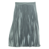 H&M Womens Swing Skirt Green Midi S