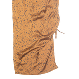 PRETTY LITTLE THING Ruched Womens Straight Skirt Brown Midi UK 8