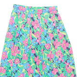 KORET Womens A-Line Skirt Blue Midi 90s Floral M