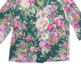 ASHLEY & ME Womens Printed Shirt Green Long Sleeve 90s Floral L