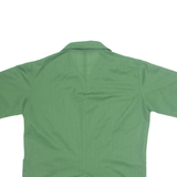 Zip Up Womens Shirt Green Collared 2XL