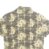 NOTATIONS PETITE Womens Printed Shirt Black 90s Crazy Pattern S