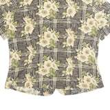 NOTATIONS PETITE Womens Printed Shirt Black 90s Crazy Pattern S