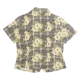 NOTATIONS PETITE Womens Printed Shirt Black 90s Crazy Pattern S