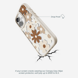Clear Mocha Poppy iPhone 17 Case With London Fog Ridge (MagSafe included)