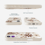 Clear Mocha Poppy iPhone 17 Case With London Fog Ridge (MagSafe included)