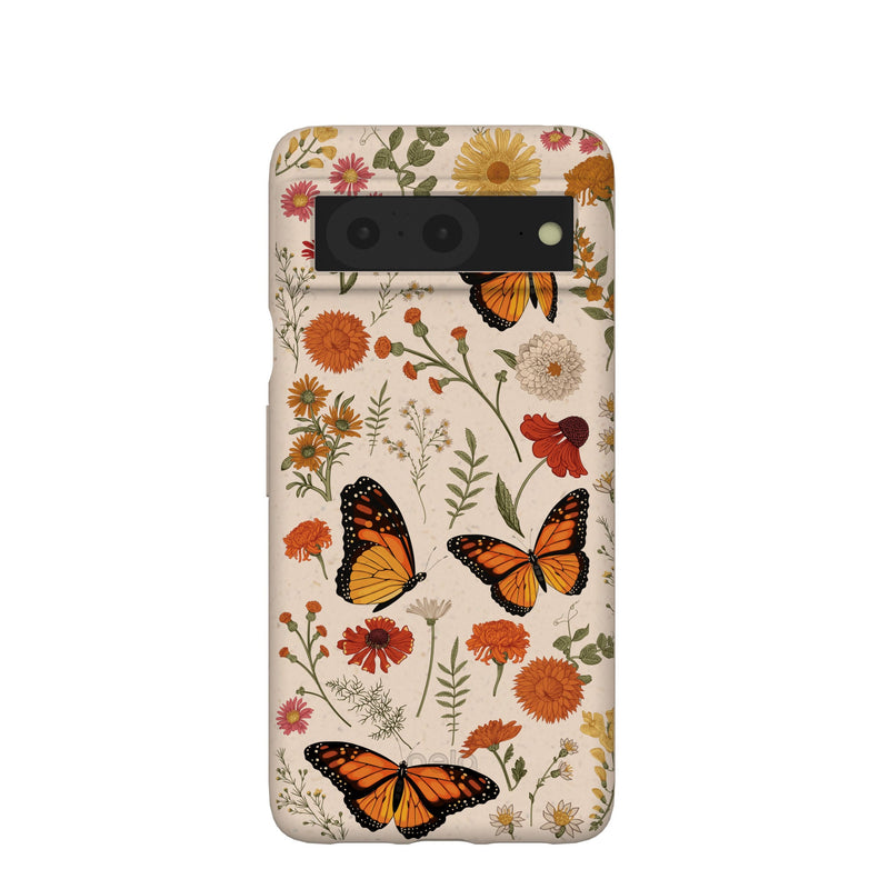 Seashell Monarch Butterfly Google Pixel 8 Case