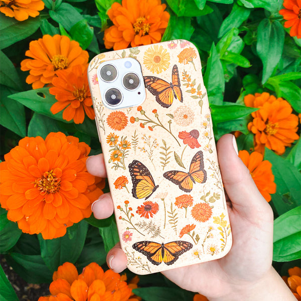 Seashell Monarch Butterfly Samsung Galaxy S21 Case