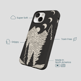 Black Moonlight Peaks iPhone 13 Case