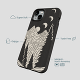 Black Moonlight Peaks iPhone 15 Plus Case