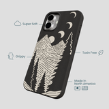 Black Moonlight Peaks iPhone 16 Plus Case