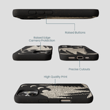 Black Moonlight Peaks iPhone 16 Case