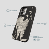 Black Moonlight Peaks iPhone 16 Case