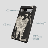 Black Moonlight Peaks Google Pixel 7 Case