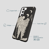 Black Moonlight Peaks Samsung Galaxy S22 Case