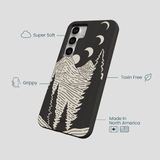 Black Moonlight Peaks Samsung Galaxy S25 Case
