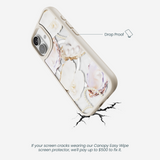 Clear Moonlit Oyster iPhone 17 Case With London Fog Ridge (MagSafe included)